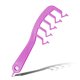 thumbnail image 2 of Z-Forma Z Diente ancho Profesional Combate Peine Volumen De Demandado Rizado Plástico Combs Portátiles Adultos Peinados Peluquería Equipo Púrpura Inevent CE001701-03, 2 of 7