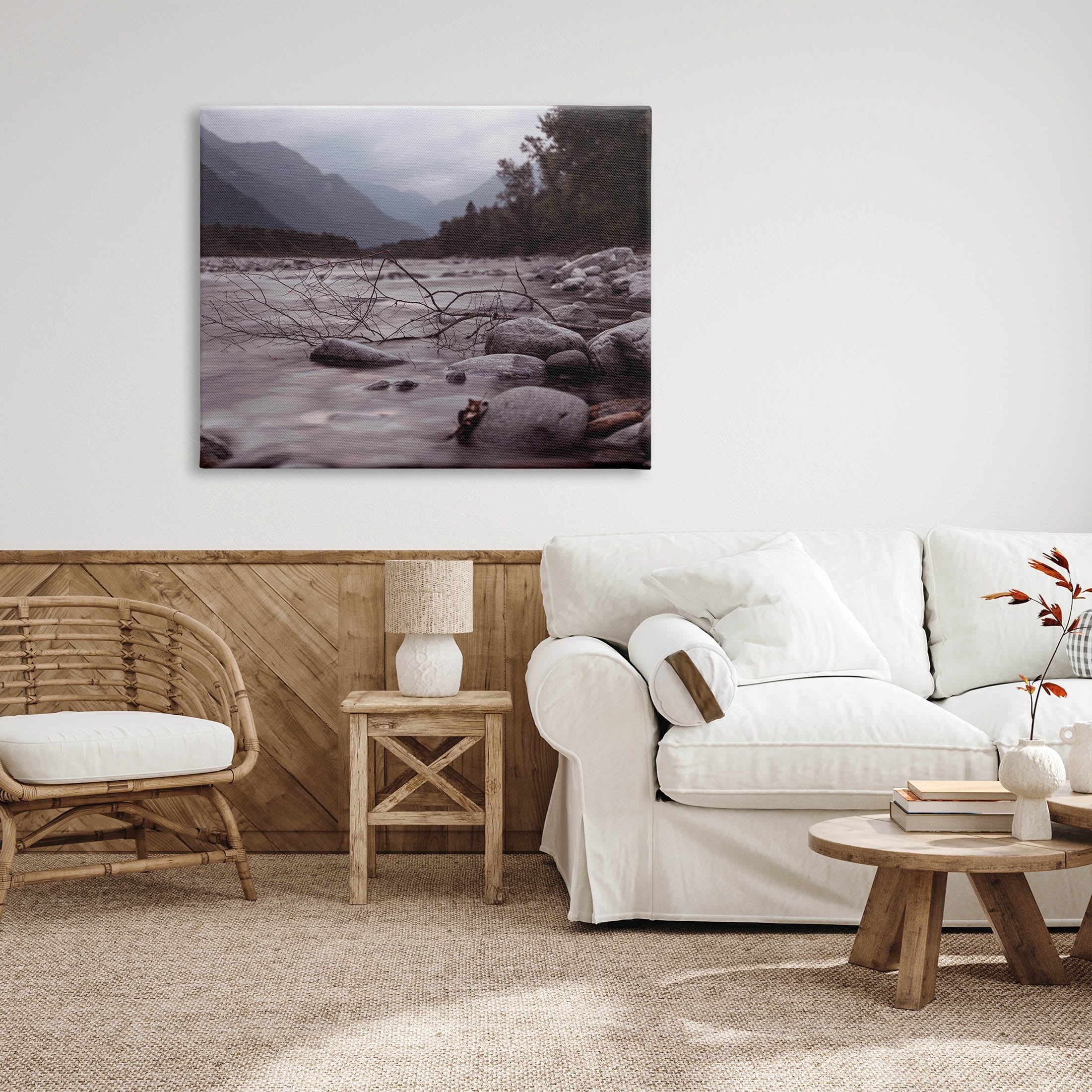 Stupell Industries Woodland Nature Mountain Creek Photograph Gallery Wrapped Canvas Print Wall Art, Design by Lil' Rue