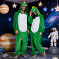 thumbnail image 2 of YUEHUA Adult Dinosaur Pajamas With Hood For Comfortable Homewear Matching Family Outfit, 2 of 6