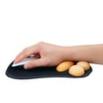 thumbnail image 3 of 3D Delicate Texture Silicone Wrist Support Mouse Pad Anti-Slip Base (Black), 3 of 5