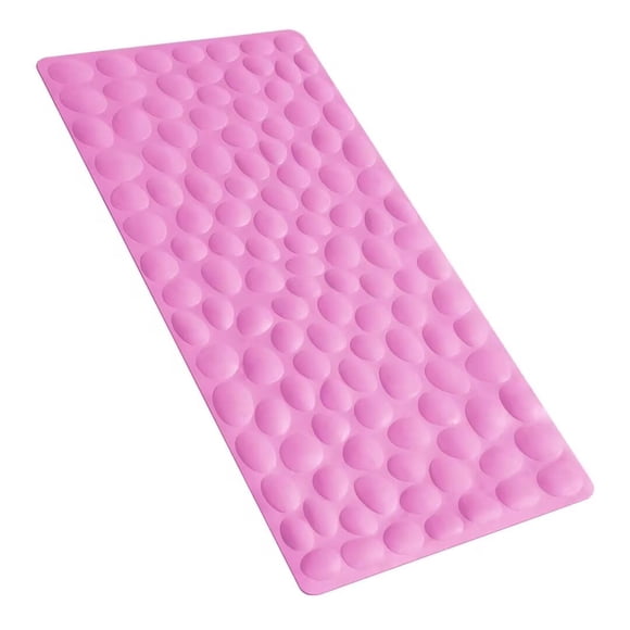 Alfombrilla de bañera OTHWAY de goma suave antideslizante con ventosas, color rosa