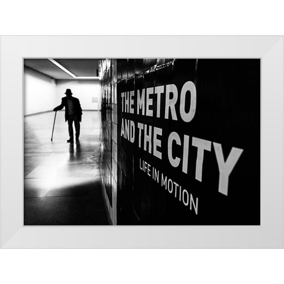 Carlos, Kk 14x11 White Modern Wood Framed Museum Art Print Titled - Life in Motion