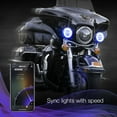 thumbnail image 6 of 4.5" Chrome RGB LED Harley Running Light XKchrome Bluetooth App Controlled Kit, 6 of 8