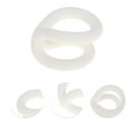thumbnail image 3 of Unique Bargains 1 Pc Knot Shape Toothbrush Holder for Bathroom White Silicone, 3 of 5
