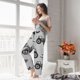 thumbnail image 5 of Fotbe Gray Tractor Pantalones de Pijama para Mujer, Pantalones de Dormir, Pantalones Pj con Cordón y Bolsillos-Large, 5 of 6