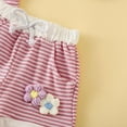 thumbnail image 5 of Sopiago Toddler Girl Summer Outfits Baby Girl Embroidered Flowers Short Sleeve T Shirts Shorts Set Cute Baby Clothes for Girls Red,9-12 Months, 5 of 6