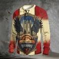 thumbnail image 7 of 250th Anniversary Usa Shirt Men Henley Button Up Top Patriotic American Flag T-Shirts Casual Long Sleeve Pullover Mens 4th of July Outfit, 7 of 7