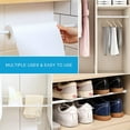 thumbnail image 2 of czcpp-4 Pcs Tension Rod, Short Tension Rod, No Drilling Small Tension Rods for Closet, Rustproof Spring Rod, Mini Thin Tension Rods for Cabinets, Cupboard, Wardrobe Bars, Bookcase (White, 12-20 inch, 2 of 4