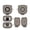 clear gray, variant on Transparent TPU Case for LinkBuds Clip WF-LC900 Shock-Resistant Protection Shell Headphones Sleeve with Hook