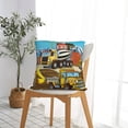 thumbnail image 5 of Pofeuu Different Construction Site Vehicles Print Double-sided plush pillowcase Square Throw Pillow Covers Pillows Cover for Living Room Bedroom Sofa Couch Cushion Cover（No pillow core）-20"x20", 5 of 7