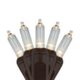 thumbnail image 4 of Wintergreen Lighting T5 LED Mini Lights Brown Wire Christmas Lights, Brown Wired Clear Mini Lights, LED Christmas Lights, 50 Lights, 4 of 8