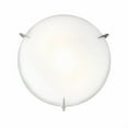 thumbnail image 2 of 20661-BS/OPL-Access Lighting-Zenon-Two Light Flush Mount-12 Inches Wide by 3.5 Inches Tall-Brushed Steel Finish-Incandescent Lamping Type, 2 of 2