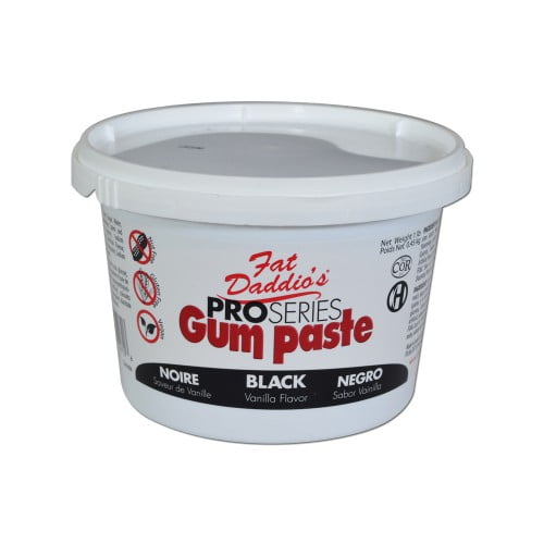 Fat Daddio's Gum Paste - Black, 1 lb