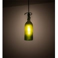thumbnail image 3 of Meyda Tiffany 69253 3 Inch W Tuscan Vineyard Frosted Green Wine Bottle Mini Pendant   Textured Black Finish with Frosted Green Wine Bottle Glass, 3 of 3