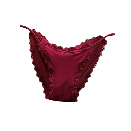 GHSOHS Womens Underwear Boyshorts Plus Size Underwear 3X High Cut Underwear Low Waist Mesh Briefs Solid Cotton Crotch Underwear Panties Seamless Underpants No Show Lace Panties Red Panties Boy S L