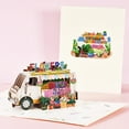 thumbnail image 3 of 3Pcs Three-dimensional Greeting Card 3D Flower Car Greeting Cards Birthday Cards, 3 of 9