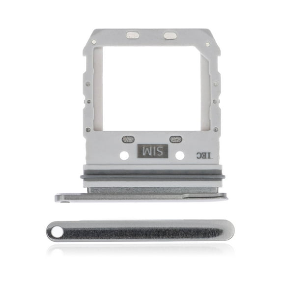Replacement Single Sim Card Tray Compatible For Samsung Galaxy S10 5G (Crown Silver)