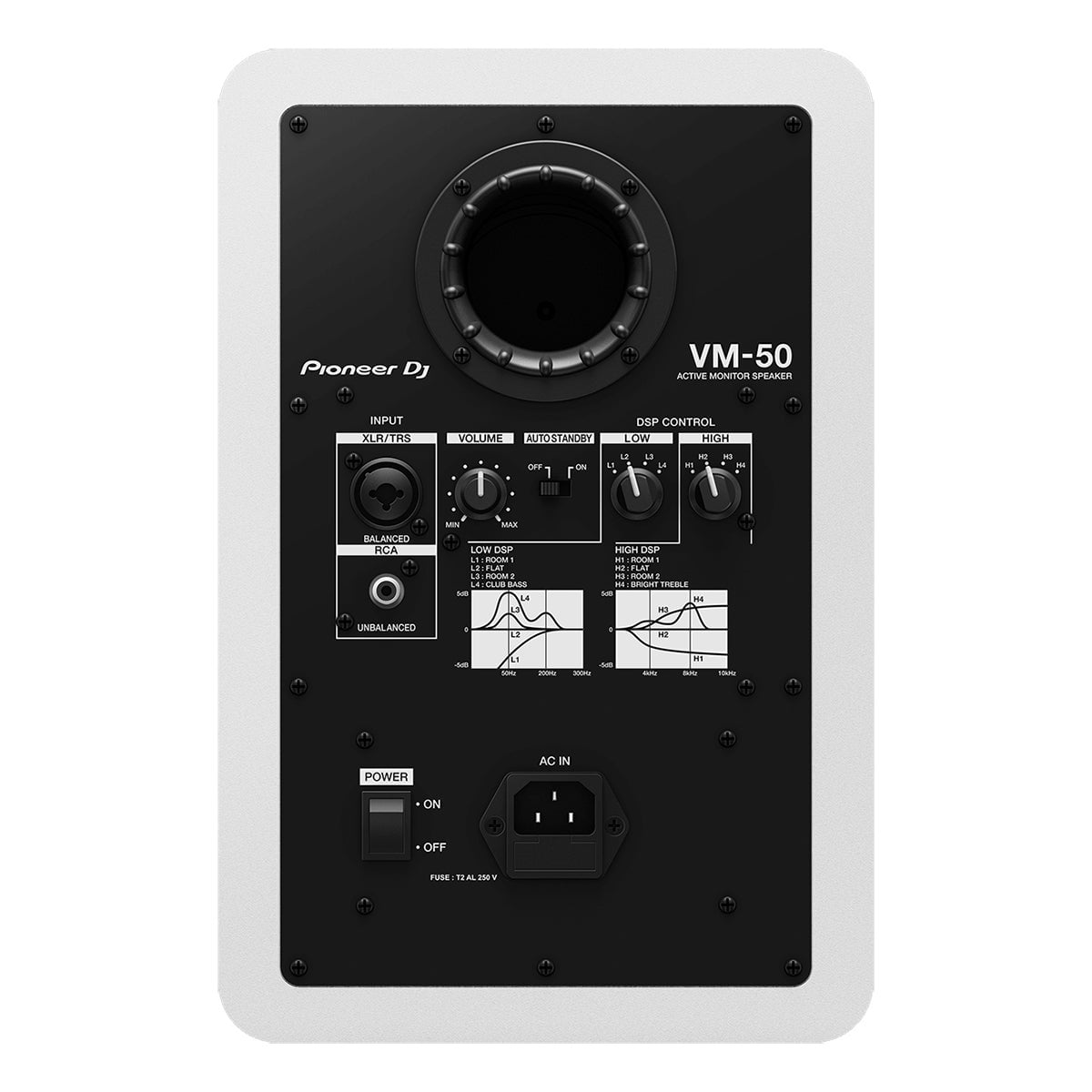 Pioneer DJ VM-50 5" Active Monitor Speaker (Each), White