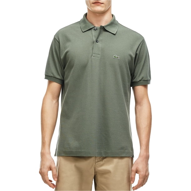 Lacoste Classic Pique Rugby Polo para Hombre, Verde, X-Large
