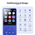 thumbnail image 4 of Reproductor MP3 AGPTEK A02 Bluetooth 5.3 32GB con altavoz azul, 4 of 9