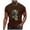 Brown, variant on Mens T-Shirts Graphic Tees Funny Adult Summer Pineapple Print Round Neckline Short Sleeve Slim Fit Casual Breathable Tshirt