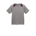 thumbnail image 5 of Sport-Tek Youth Heather Colorblock Contender Tee-L (Vintage Heather/ Maroon), 5 of 5