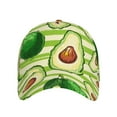 thumbnail image 2 of Haiem Avocado Green Striped Baseball Cap Dad Hat Cotton Soft Adjustable Fashion Hats for Men Women Unisex Style Headwear, 2 of 9