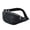 Black, variant on Leather Crossbody Bags for Women Men Lightweight Fanny Pack Adjustable Strap Water-proof Chest Waist Bag with Zipper