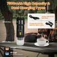 thumbnail image 5 of TeqHome Portable Electric Espresso Machine Travel Cordless Coffee Maker Self-Heating for Ground Coffee/NS/DG Capsules for RV Camping Hiking, 5 of 12