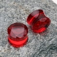 thumbnail image 4 of A Pair of Faceted Pyrex Glass Gem Double Flared Ear Gauge Plug, 4 of 4