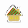 thumbnail image 2 of CoreLiving Cozy House Shape Stainless Steel Cookie Cutter for Christmas Holiday Baking, Winter Village Theme Treats and Festive Cookie Decor, 2 of 4