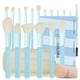 thumbnail image 1 of Juego de brochas de maquillaje LULUCOLORS azul claro de 18 piezas con bolsa y esponjas, 1 of 7