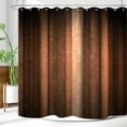 thumbnail image 4 of Brown Copper Shower Curtain Bronze Rust Striped Earth Tone Pale for Mens Peach Tan Clay Strip Farmhouse Rustic Vintage Bathroom Fabric 72x72 Inch with Plastic Hook, 4 of 6