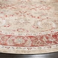 thumbnail image 3 of SAFAVIEH Windsor Jayna Traditional Area Rug, Ivory/Red, 6' x 6' Round, 3 of 5
