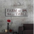 thumbnail image 6 of Luxe Metal Art 'Farm to Table' by Lori Deiter, Metal Wall Art, 48"x16", 6 of 9