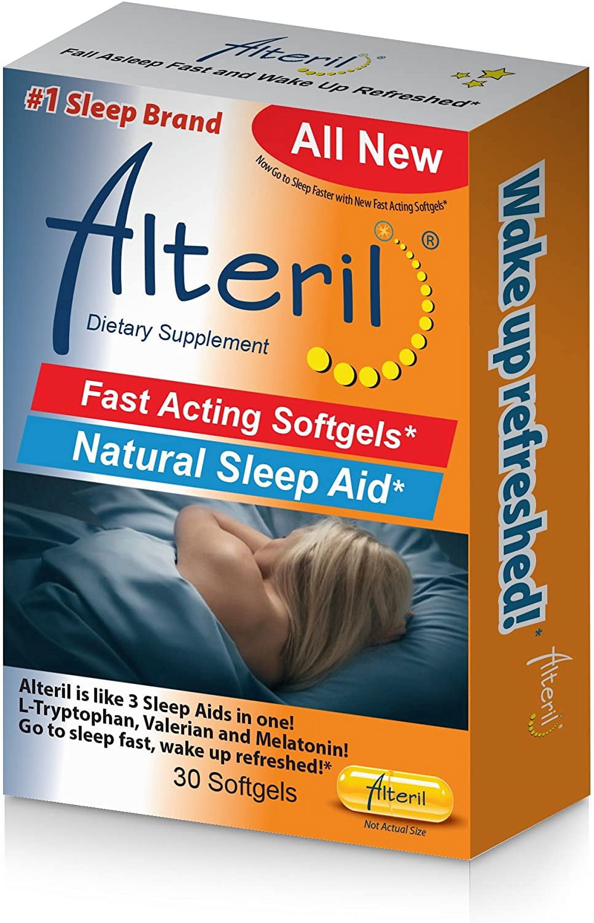 Alteril Natural Sleep Aid Liquid Softgels, 30 ea