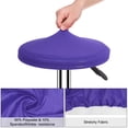 thumbnail image 3 of 4 Pcs Stool Covers Round Bar Deep Purple Chair Covers with Elastic Band, 3 of 6