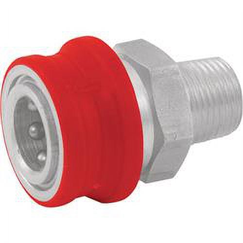 NorthStar 43494 Pressure Washer Insulated Quick-Connect Coupler - 0. 375 inch NPT-M 5000 PSI - 12. 0 GPM - Stainless Steel