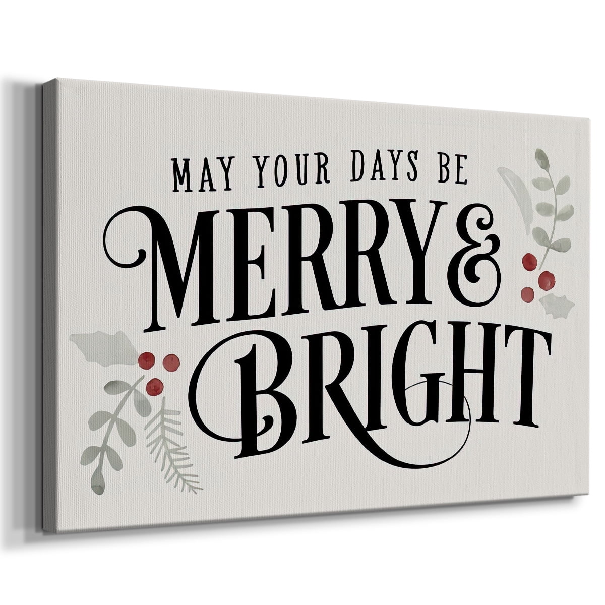 Merry Sentiment II- Gallery Wrapped Canvas
