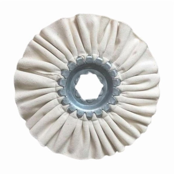 JISADER 6xCotton Airway Buffing Wheel Mill Treat Buffing Wheel for Grinder Rotary Tool 6 Pcs