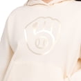 thumbnail image 3 of Women's Starter  Cream Milwaukee Brewers Pastel Relaxed Hoodie, 3 of 4