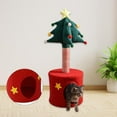 thumbnail image 6 of Colourtree Christmas Tree Cat House Activity Center for Indoor Cats Compact Space Saving Multifunctional Pet Toy, 6 of 8