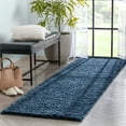 thumbnail image 4 of Well Woven Elle Basics Emerson Modern Textured Solid Dark Blue 2'7" x 9'6" Runner Rug, 4 of 7