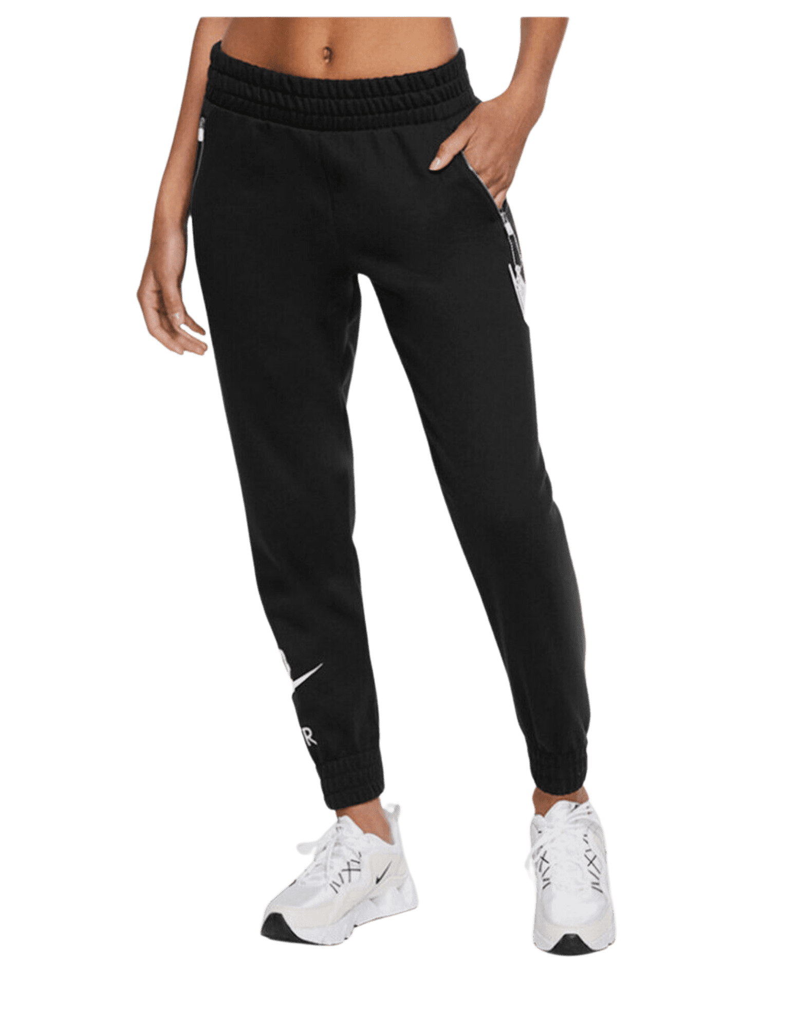 Nike Women's Plus Size Sportswear Fleece Jogger Sweatpants Pants (Black,  3X) 