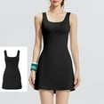 thumbnail image 2 of ZQUUVOU Women's Sports Tennis Dress Square Neck Dresses For Athletic Sports Workout Black, 2 of 6
