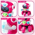 thumbnail image 5 of HopeRock Robot Toys for Kids 3-5-7, Smart Electronic Walking Dancing Robot Toys with Flashing Lights and Music, Toddler Toys Robot Toys for Birthday Gift for 2 Years Girl,Pink., 5 of 7