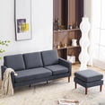 thumbnail image 2 of L Shape Sofa Reversible Sectional Sofa Couch for Small Apartment Couch 3-seat Sectional Couch (Dark Grey), 2 of 7