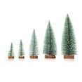 thumbnail image 5 of Mini árboles de Navidad con base de madera Mini pino artificial decoración de fiesta en casa-- BANYUO  Electrónica, 5 of 5