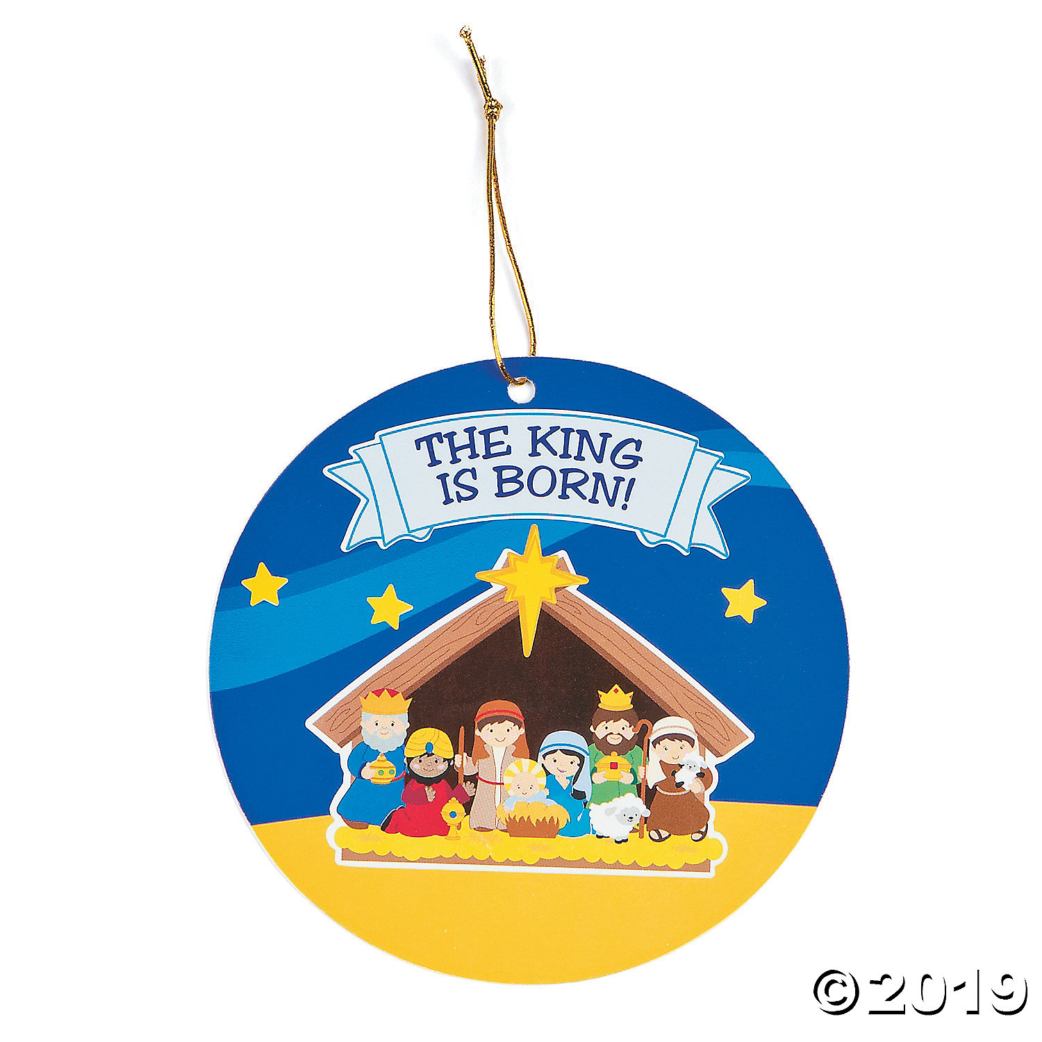 Nativity Sticker Scene Ornaments