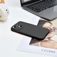 thumbnail image 5 of Silicone Case for iPhone 15 6.1 Inches, Fine Hole Scratch Proof, Shock Proof Fingerprint All-Round Protection Mobile Phone Case(Black), 5 of 13